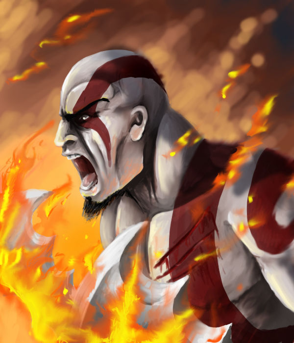 Kratos- Spartan Rage by OogieBoogeh on DeviantArt
