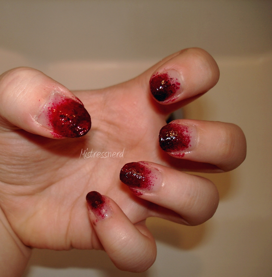 Halloween Zombie nails