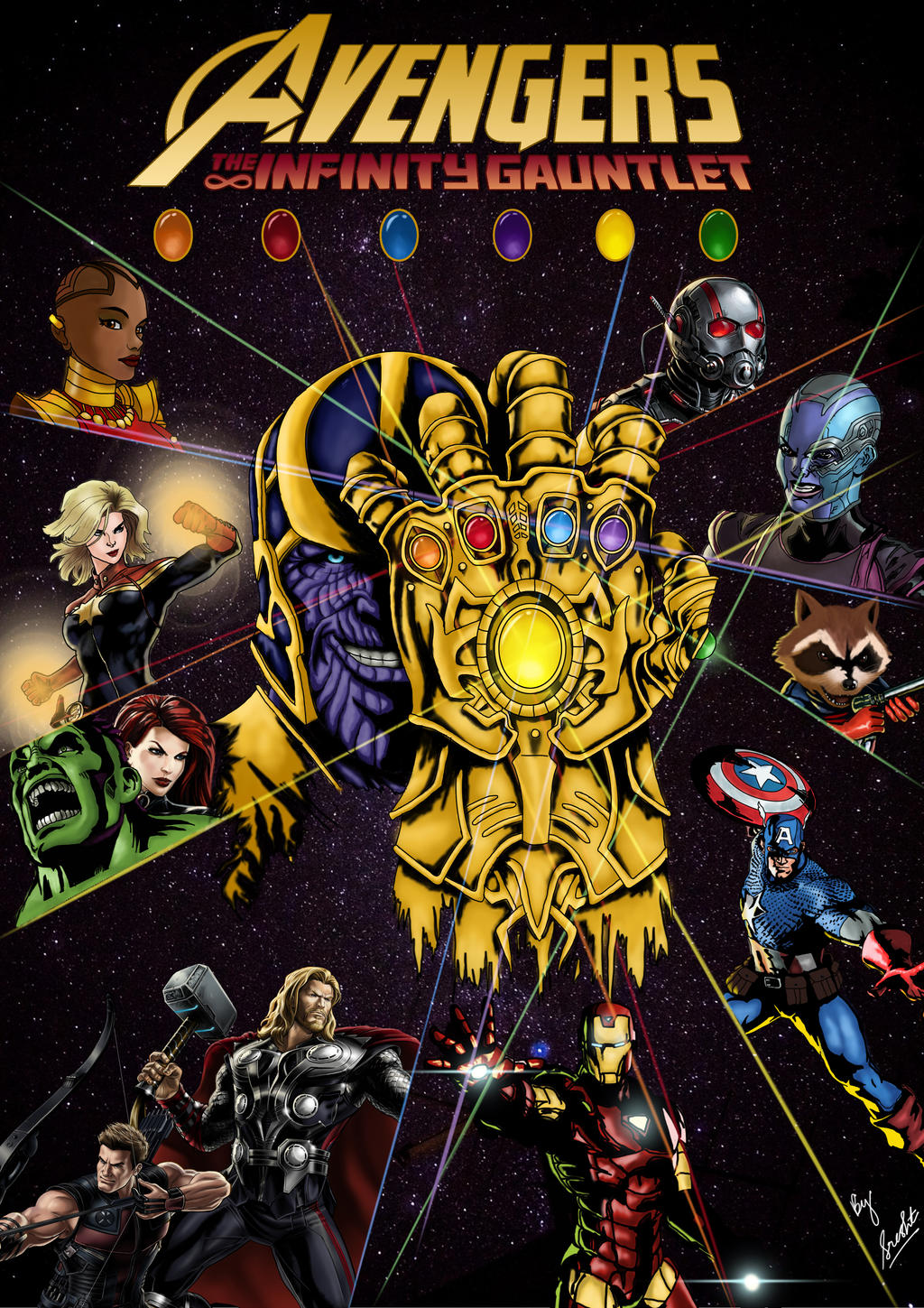 Infinity Gauntlet by sreshtiyer on DeviantArt