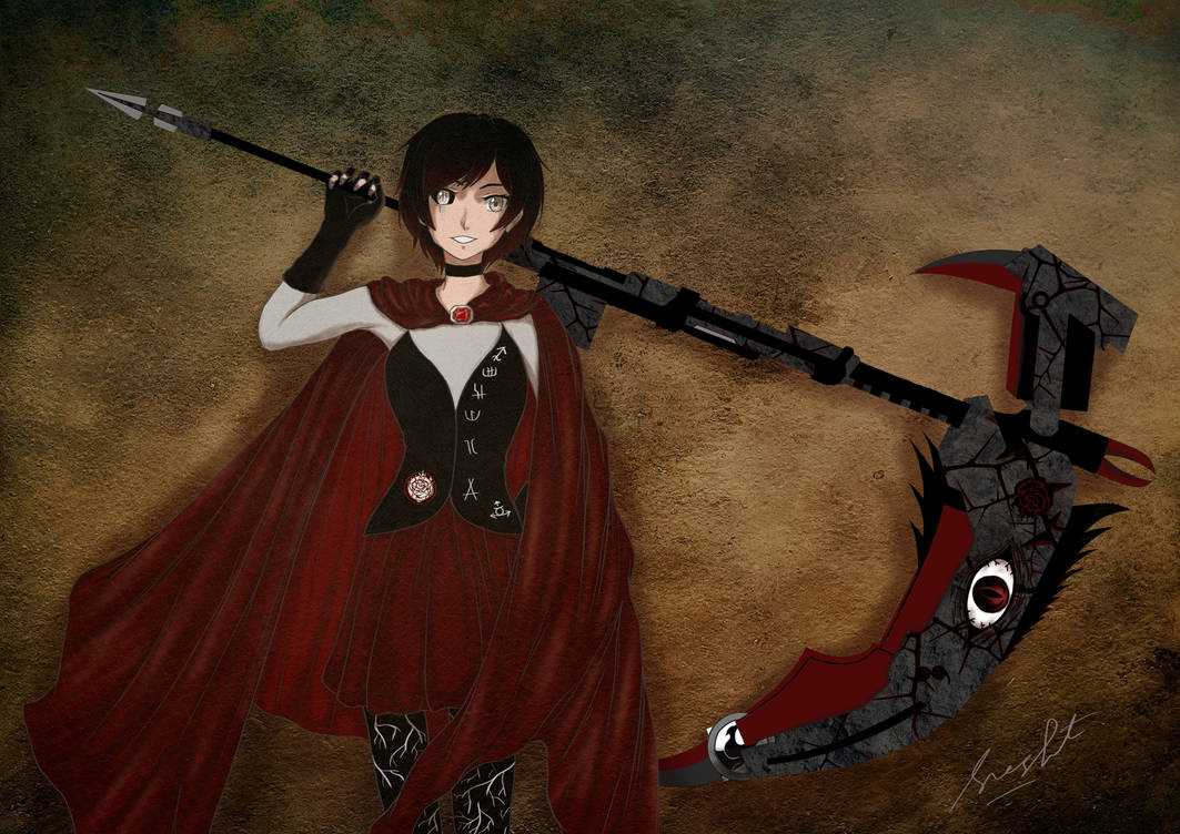 Dcx Rwby Commission: Corrupted Ruby, DMC x RWBY crossover by sreshtiyer on ...