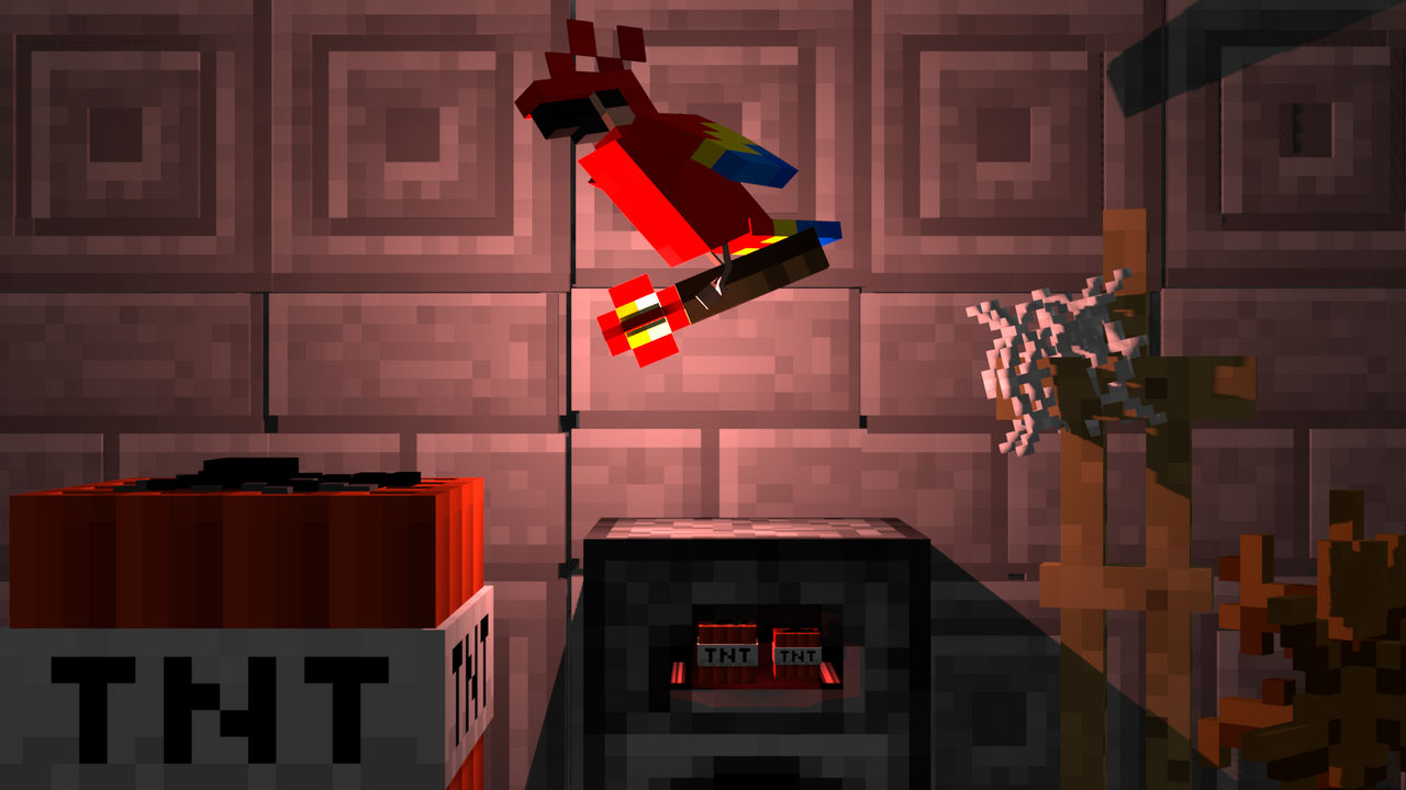 Minecraft Parrot Render By Andyanimator On Deviantart Minecraft Parrot Render By Andyanimator On Deviantart