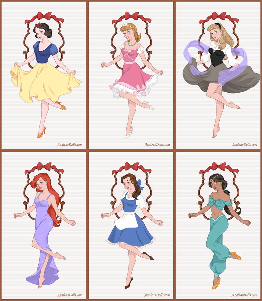 pin up princess dress up Disney princess dress swap