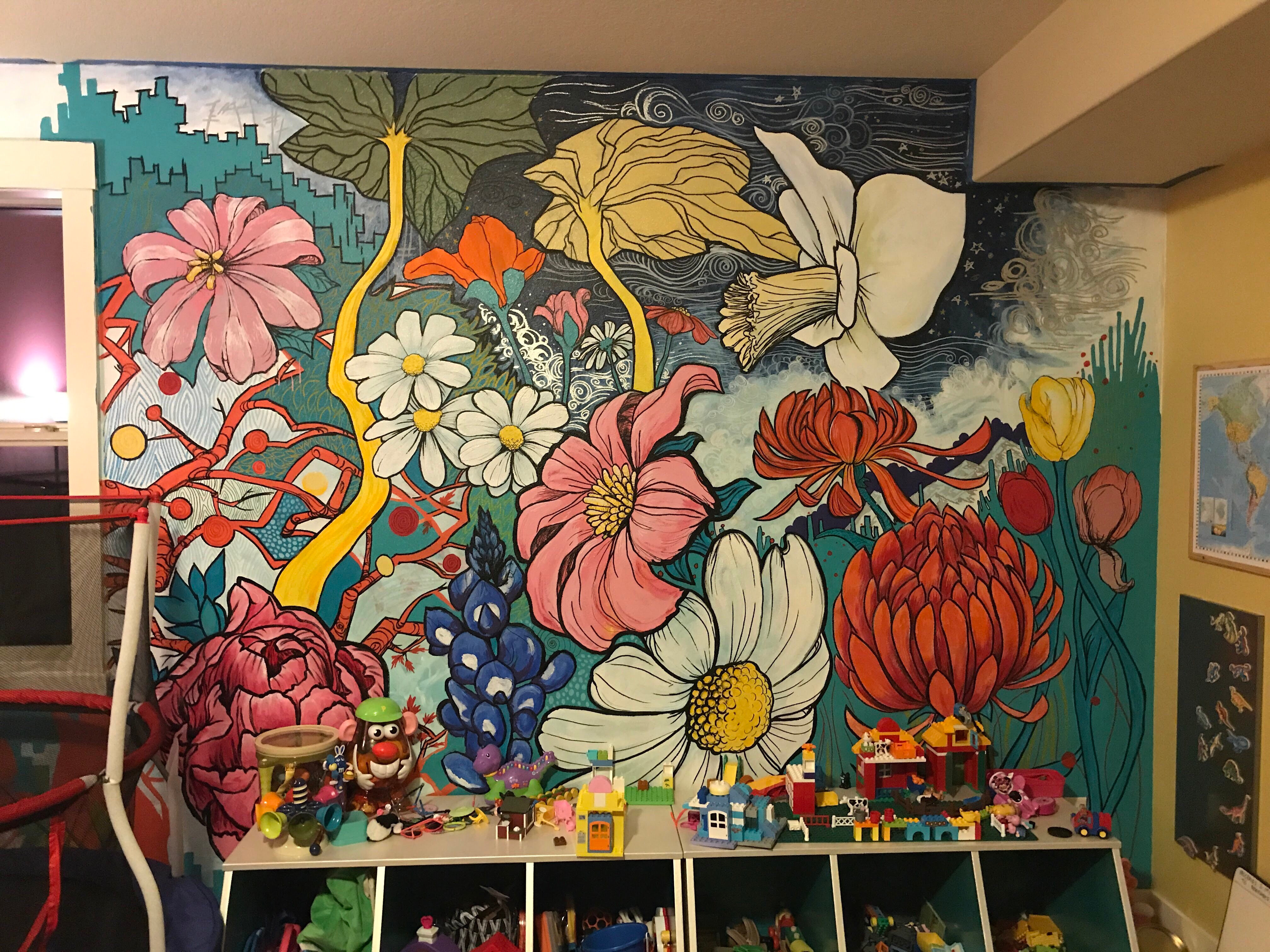 Flowery playroom