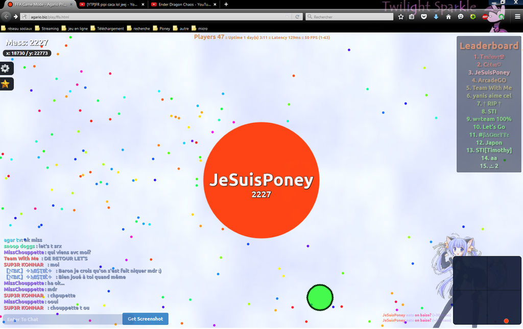 mon score sur Argario