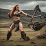 Sophie Turner, Highland Barbarian 037 (weapon?)