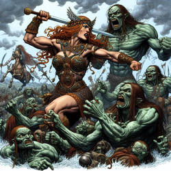 Queen Boudica  VS the Celtic Gods 001