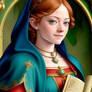 Emma Stone as Medieval BookNerd Elf