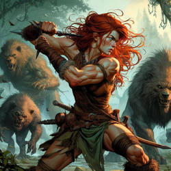 Barbarian Sophie VS Beastmen 003