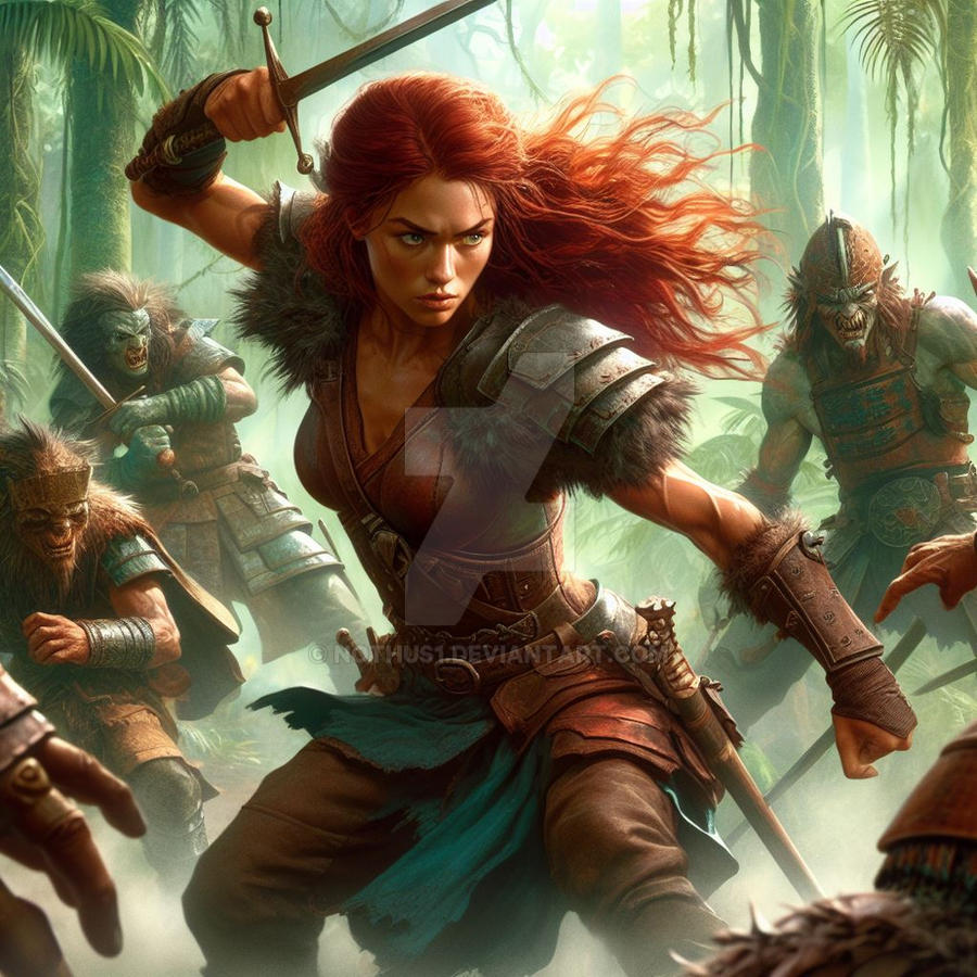 Barbarian Sophie VS Orcs 010