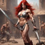 Emma Stone as Red Sonja 054