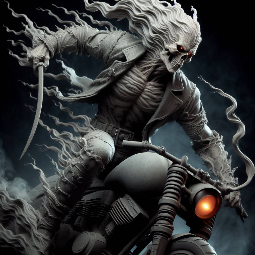 Ghost Rider Carving Ghost Rider sculpture by nothus1 on DeviantArt
