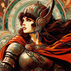 Art Nouveau Amazon 1064