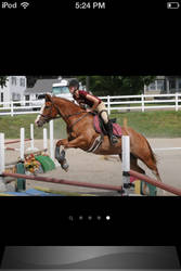 my sister and her horse