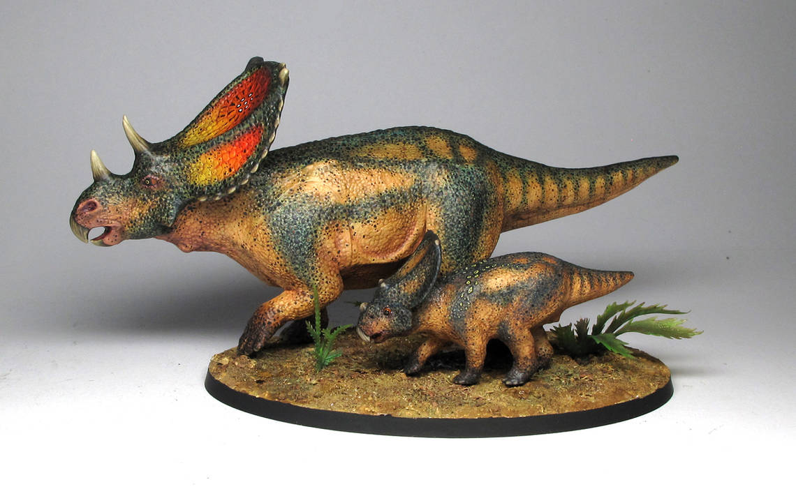 Triple Triceratops *Modifiction* for Bohasaurus + Tinysaurus – Mama Made  Minis