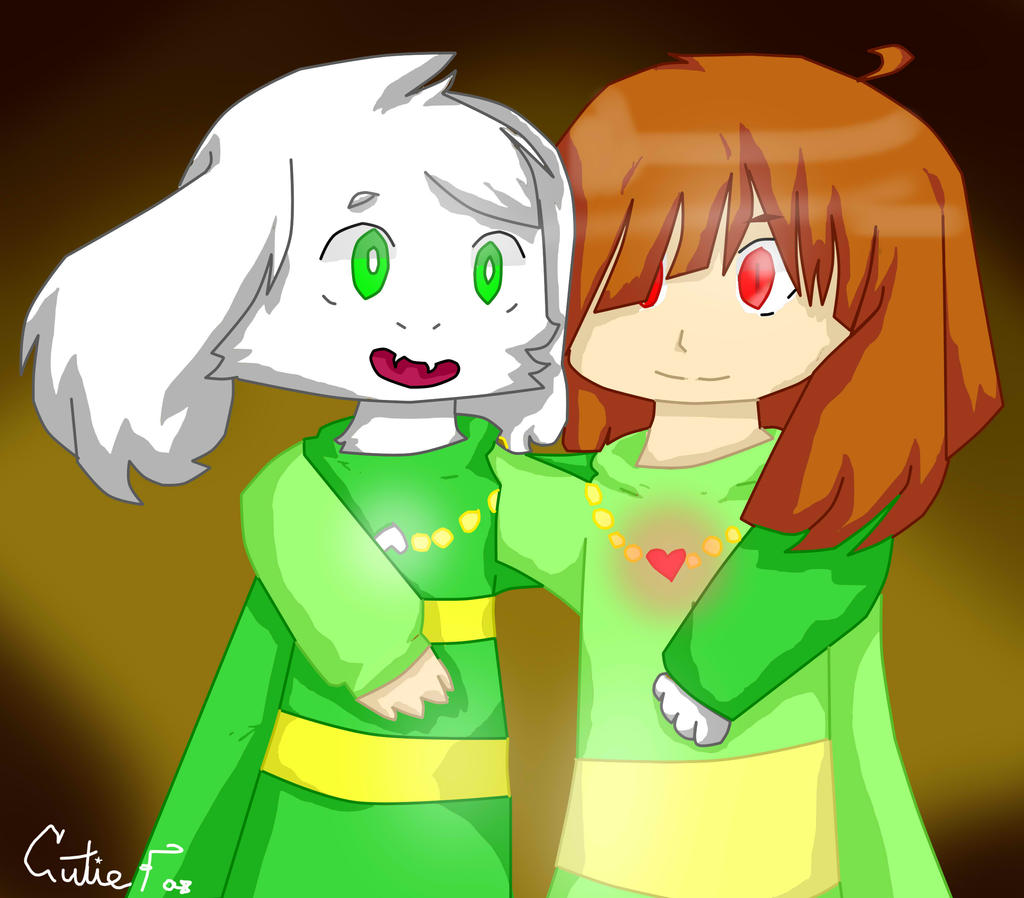 Chara and Asriel by Luminixity on DeviantArt