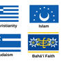 Different Religious Types of Flags of Greece