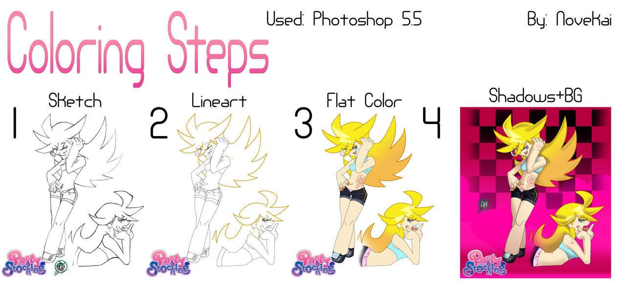 Coloring_Steps_of_panty_Solo