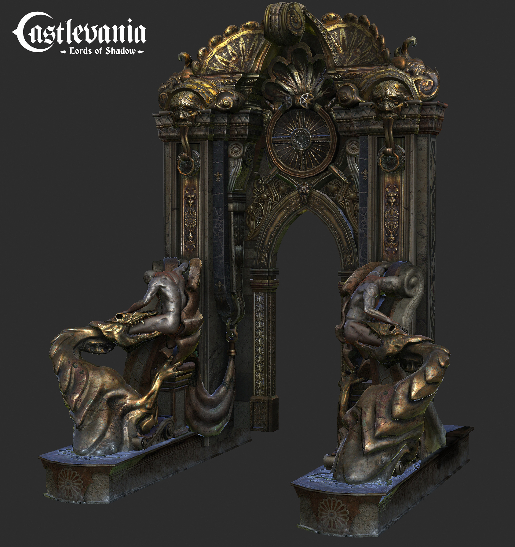 Statues Deviantart Statues entrance by rayn3d on DeviantArt