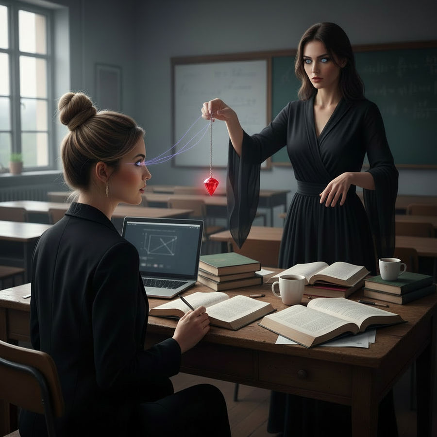 Hypnotized Teacher by delage37 on DeviantArt