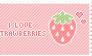 strawberries stamp