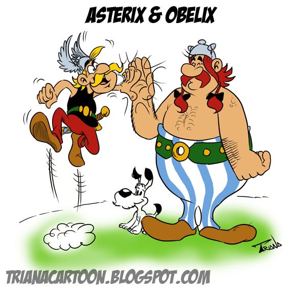 ASTERIX,OBELIX E IDEFIX POR TRIANA