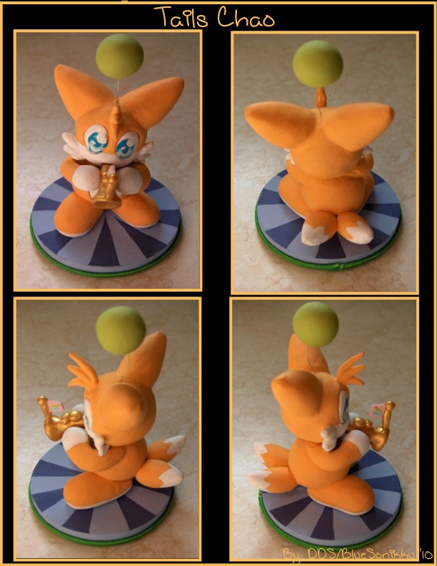 Tails Chao with trumpet