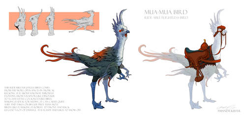 Mua Mua Bird by AmandaKieferArt