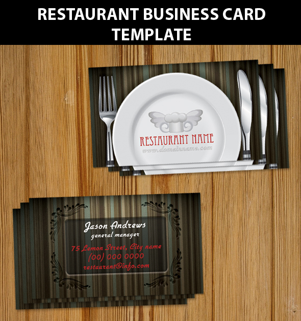 Restaurant Business Card Templ
