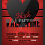 Black Valentine Party Flyer Template