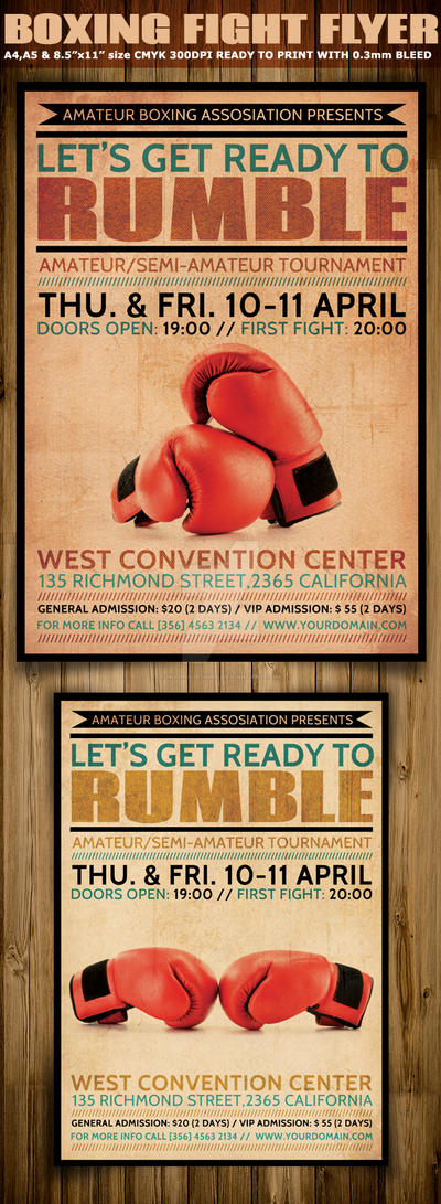 Boxing Flyer Template