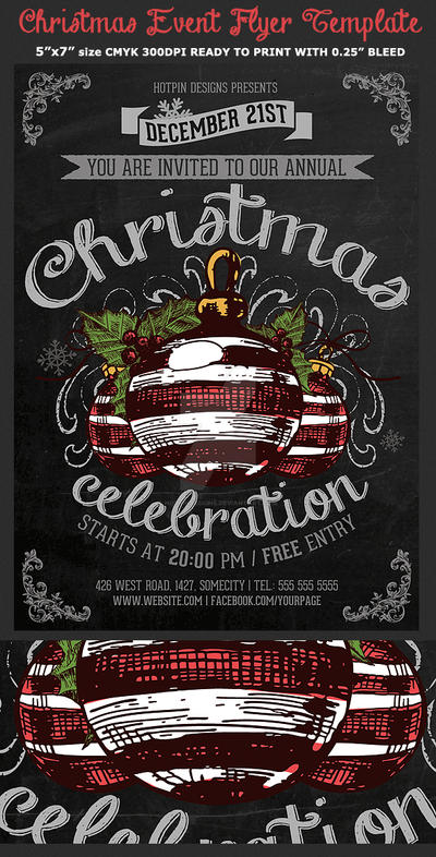 Christmas Party Flyer Template