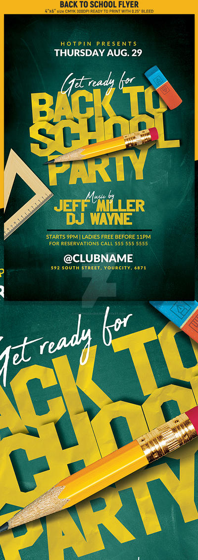 Back To School Flyer On Flyerdesigns Deviantart