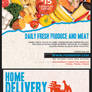 Supermarket Groceries Delivery Flyer Template