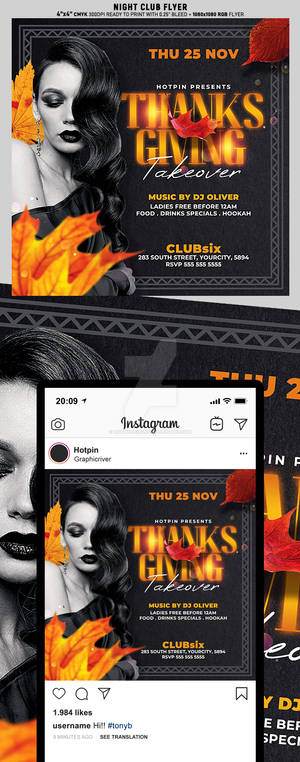 Thanksgiving Flyer Template