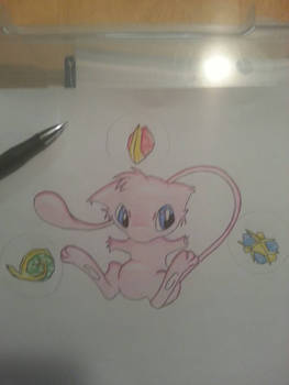 Mew with the spirit stones!