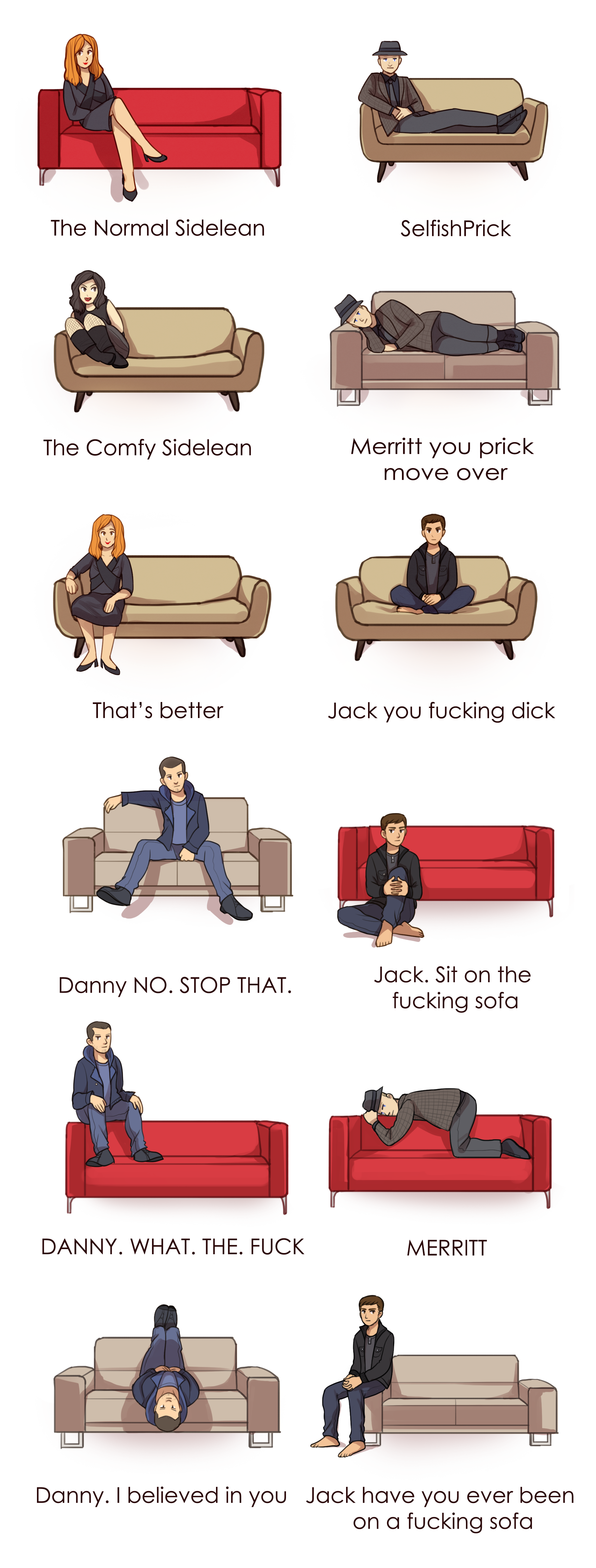 Choose Your Sofa Position By Cherohero On Deviantart