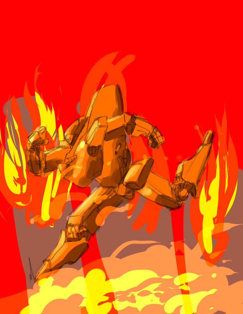 Fire Runner by kamenkuro on DeviantArt