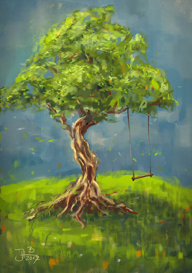 Bonsai digital sketch by jablar