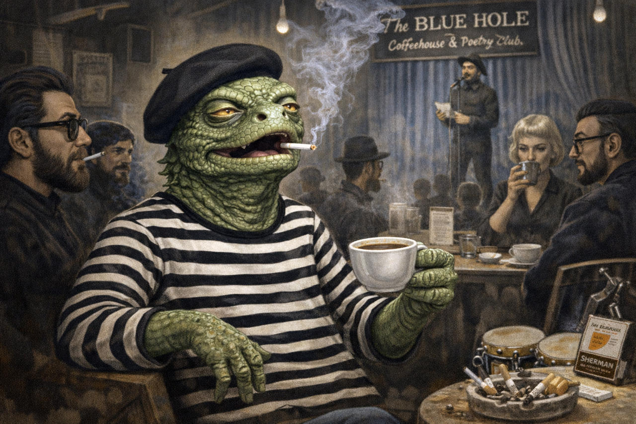 Beatnik Lizardman! by furran0n on DeviantArt