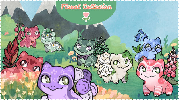 Bulbasaur Adoptables: Floral Collection