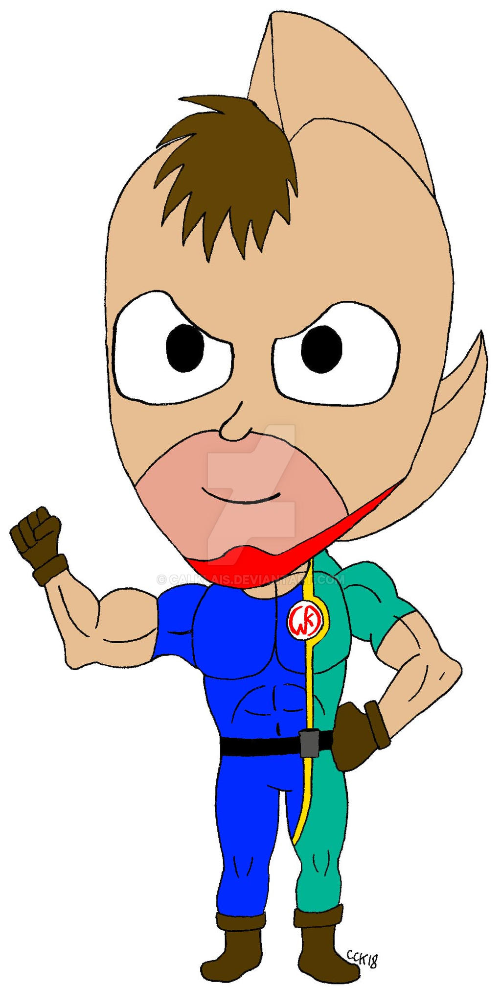 Chibi Kid Muscle by calklais on DeviantArt
