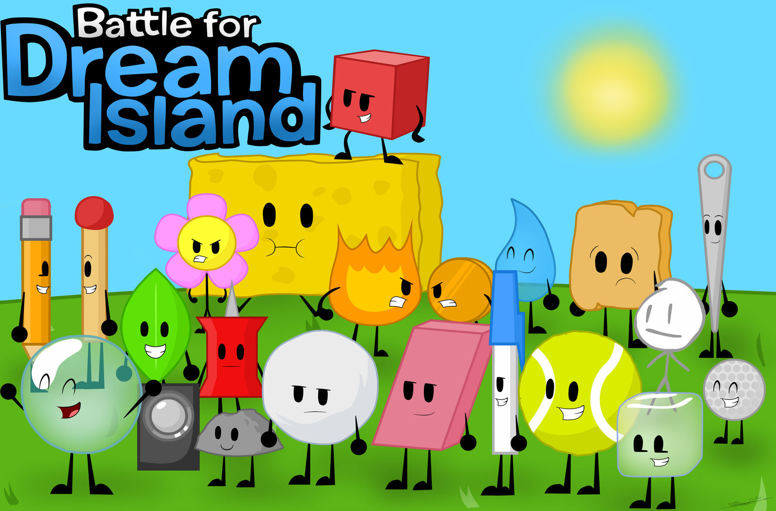 (Re-Draw) Battle for Dream Island all Characters by Carol2015 on DeviantArt