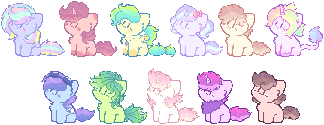 pastel pony adopts~ 1# (CLOSED)