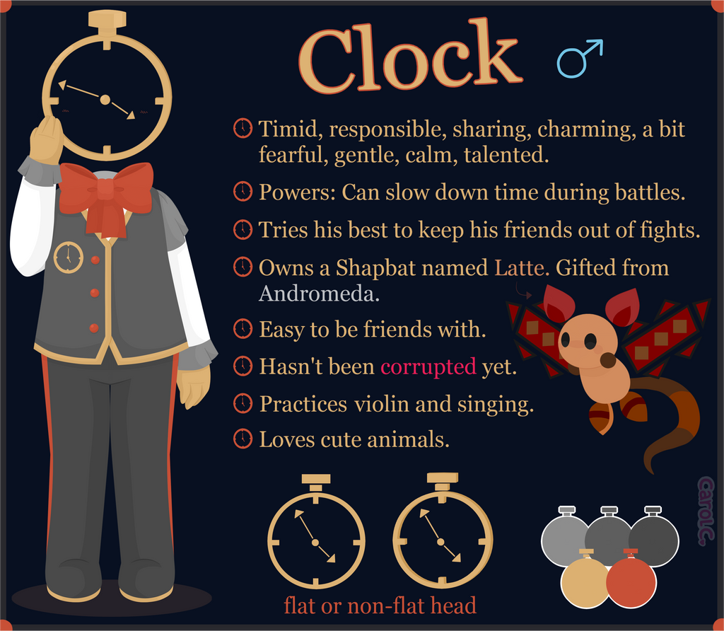 Clock reference sheet~ by Carol2015 on DeviantArt