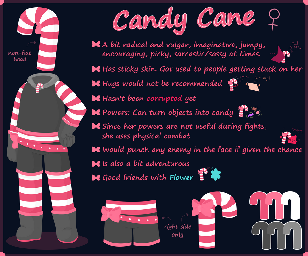 Candy Cane reference sheet~ by Carol2015 on DeviantArt