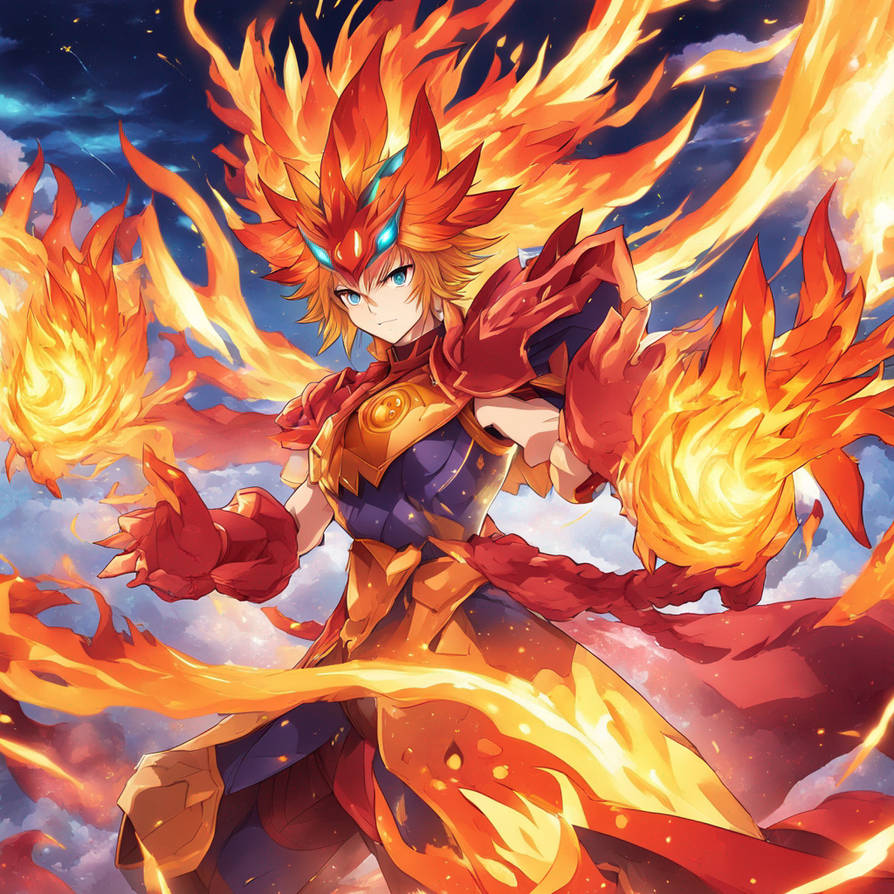 Fire Elemental Hero Fire Elemental Guardian by thobita1 on DeviantArt