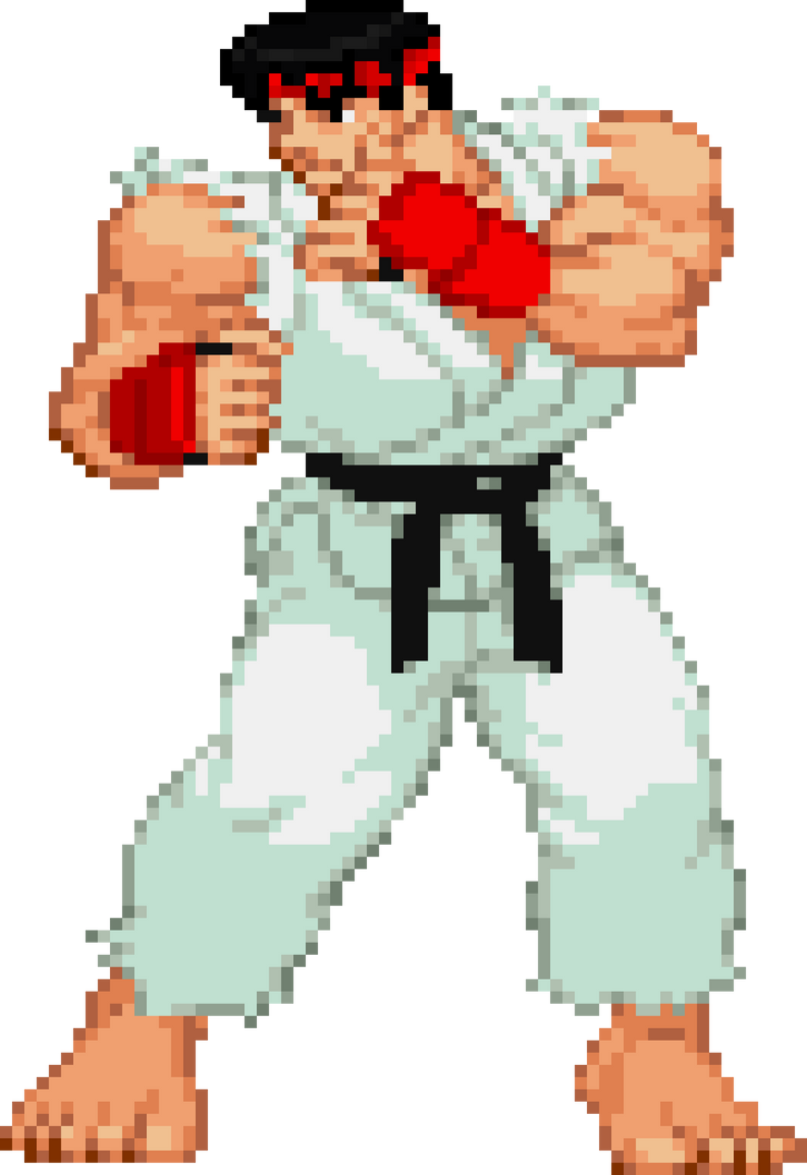 Violent Ryu Pixel Ryu by KingWill369 on DeviantArt