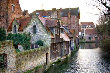 Medieval houses in Brugge by roman-gp