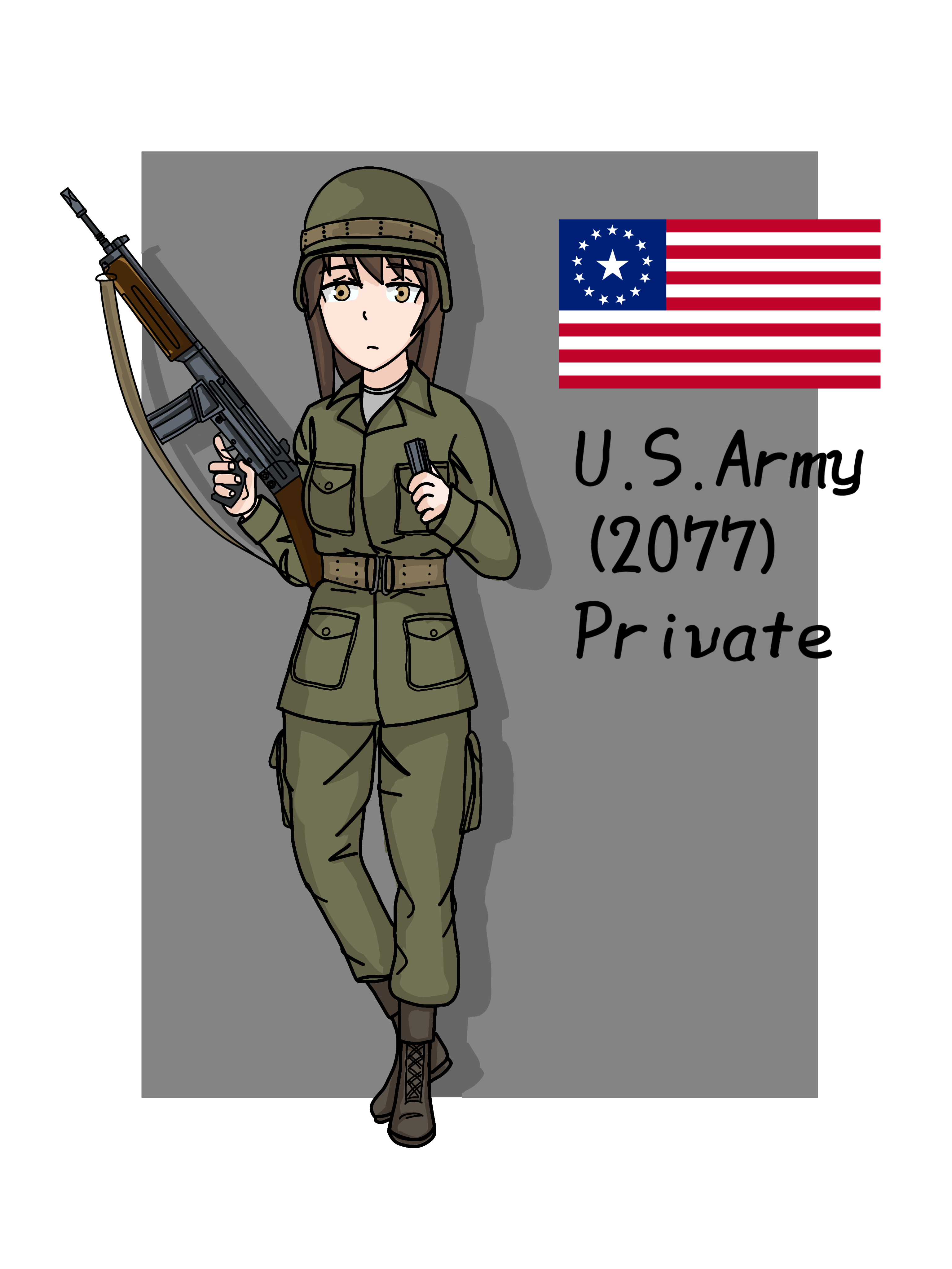 2077 pre-war U.S. Army soldier from Fallout by REDemperorxi on DeviantArt