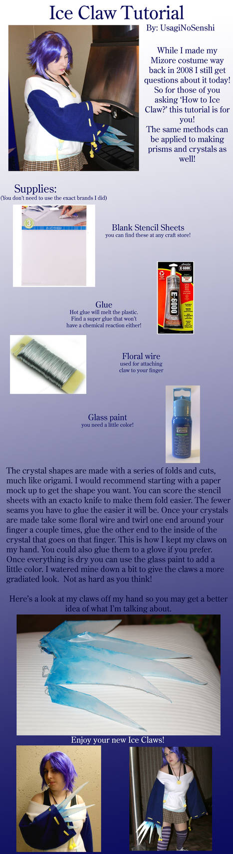 Ice Claw Tutorial by UsagiNoSenshi